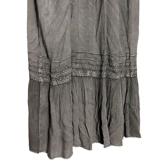 Sundress Woman’s Size XL Papillon Gray Stone Washed Spaghetti Straps Cinched - Picture 7 of 11